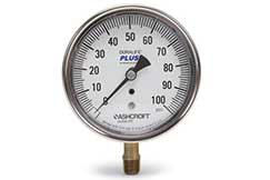 Duralife pressure gauge showing 0 to 100 psi